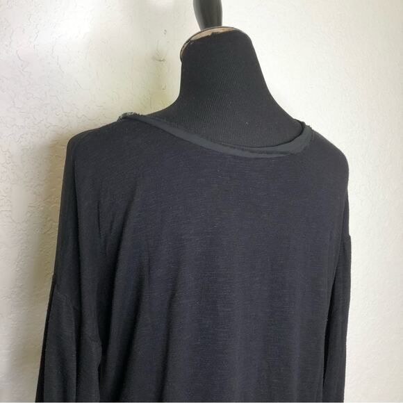 Anthropologie Dolan black burnout sheer button down top size Medium - Picture 6 of 14